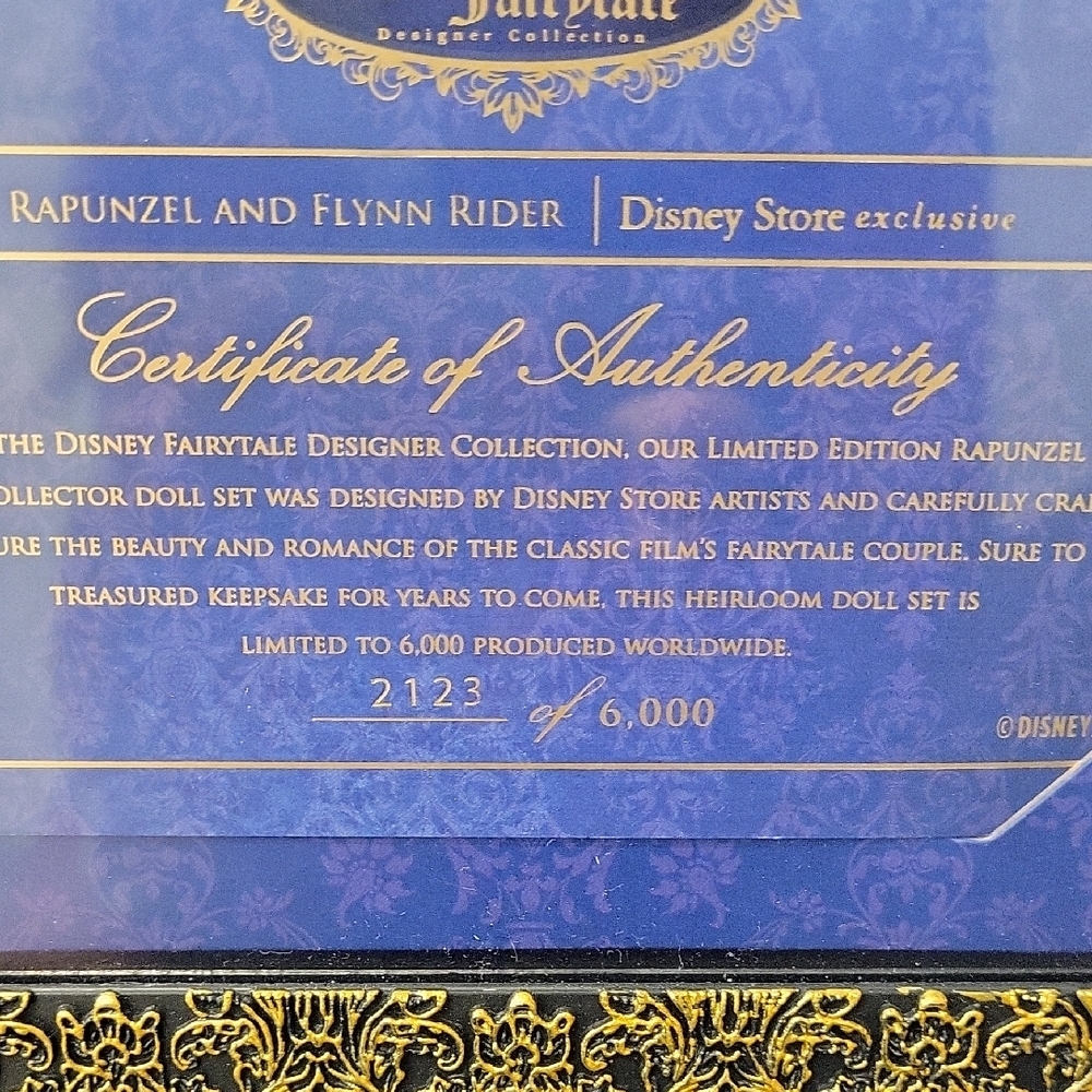 NWT LIMITED EDITION Disney Fairytale Designer Collection Rapunzel Flynn Rider - Picture 11 of 11